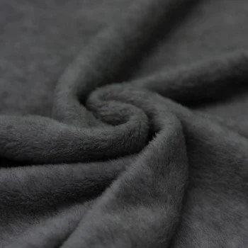 Bomuldsfleece Stof (Sherpa) Mørkegrå Melange Bomuldsfleece Stof (Sherpa) Mørkegrå Melange