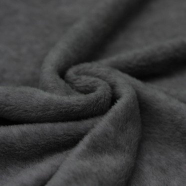 Pile Tessuto Di Cotone (Sherpa) Grigio Scuro Melange - (Pile Tessuto Di Cotone Sherpa)