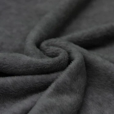 Pile Tessuto Di Cotone (Sherpa) Grigio Scuro Melange - (Pile Tessuto Di Cotone Sherpa)