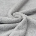 Baumwollfleece Stoff (Sherpa) Hellgrau Melange - (Baumwollfleece Stoffe (Sherpa))