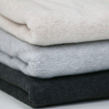 Pile Tessuto Di Cotone (Sherpa) Grigio Scuro Melange - (Pile Tessuto Di Cotone Sherpa)