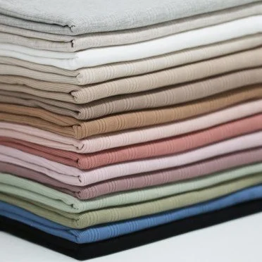 Irregular Rib Jersey Fabric Beige Melange - (Jersey Fabrics)