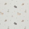 Unregelmäßiger Rippstrick Jersey Stoff - Mini Tiere