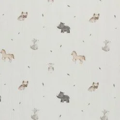 Irregular Rib Jersey Fabric - Mini Animals Irregular Rib Jersey Fabric - Mini Animals