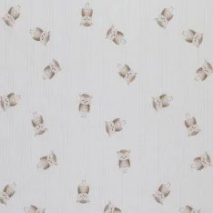 Irregular Rib Jersey Fabric - Owls