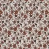 Popeline Di Cotone Stampa Digitale - Marrone Fiore Autunnale