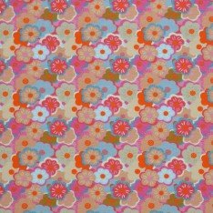 Bomuldjersey Digital Print - Abstrakt Blomst Farverig