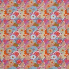Jersey Katoen Digitale Print - Abstracte Bloem Kleurrijk