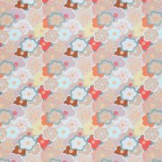 Bomuldjersey Digital Print - Abstrakt Blomst Dusty