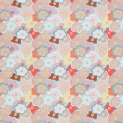 Jersey Cotton Fabric Digital Print - Abstract Flower Dusty