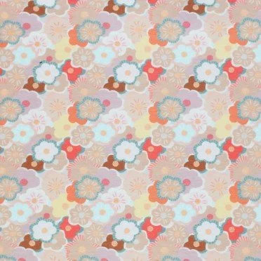 Jersey Katoen Digitale Print - Abstracte Bloem Dusty Jersey Katoen Digitale Print - Abstracte Bloem Dusty - (Jersey Katoen Digitale Print)