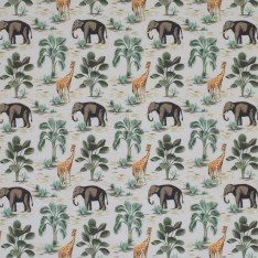 Bomuldjersey Digital Print - Jungle Beige