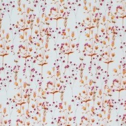 Tissu Maille Tricot Côtelé - Fleur De Pavot
