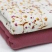 Rib Jersey Strikstof - Valmue Blomst Rib Jersey Strikstof - Valmue Blomst - (Jerseystoffer)