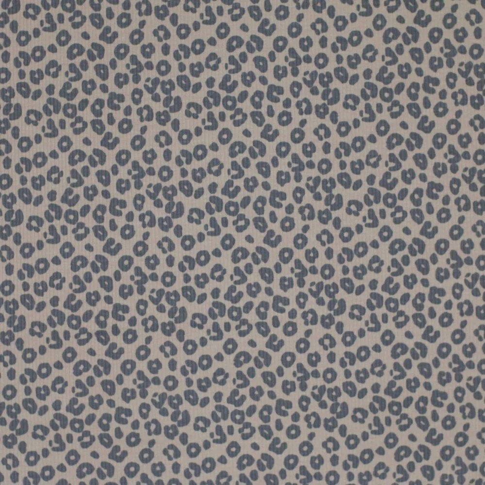 Rib Jersey Stof Bedrukt - Luipaardprint Donker Beige