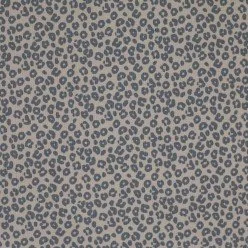 Rib Knit Jersey Fabric Printed - Leopard Print Dark Beige Rib Knit Jersey Fabric Printed - Leopard Print Dark Beige