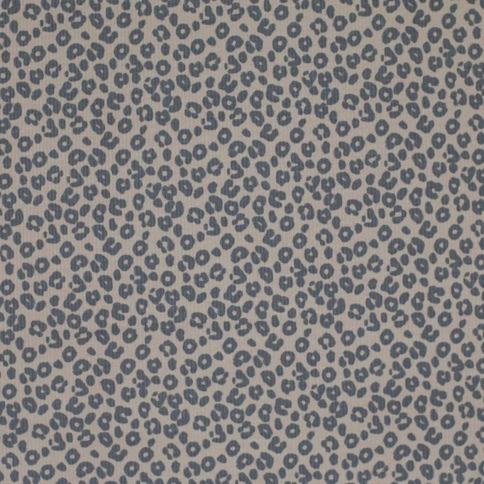 Rippstrick Jersey Stoff Bedruckt - Leopardenmuster Dunkel Beige - (Jersey Stoffe)