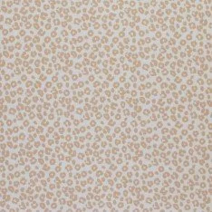 Rib Jersey Strikstof Muster - Leopardtryk Lys Beige