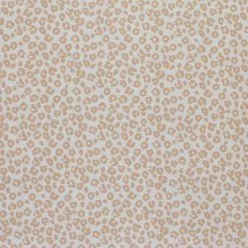Rib Knit Jersey Fabric Printed - Leopard Print Light Beige Rib Knit Jersey Fabric Printed - Leopard Print Light Beige