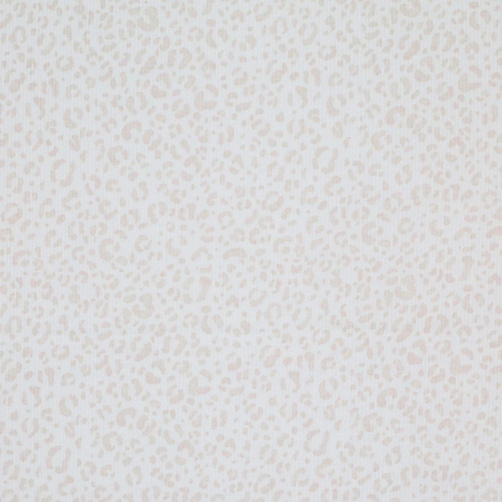 Rib Jersey Stof - Blush Luipaard Beige
