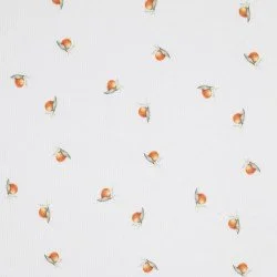 Rib Knit Jersey Fabric - Mandarins