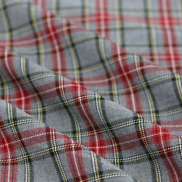 Tessuto Scozzesi Stretch Piccolo Grigio Melange - (Tessuti Scozzesi)