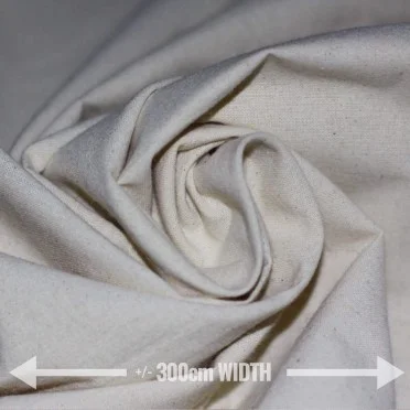 Tissu Toile De Coton Brut 300 CM Largeur - (Tissu Coton Non Blanchi )