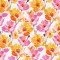 Digitale Print Bamboe Jersey - Fuchsia Oranje Bloem Digitale Print Bamboe Jersey - Fuchsia Oranje Bloem - (Tricot Jersey Bedrukt)