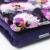 Digitale Print Bamboe Jersey - Paardenbloem Paars Lila Digitale Print Bamboe Jersey - Paardenbloem Paars Lila - (Tricot Jersey Bedrukt)