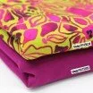 Digitale Print Bamboe Jersey - Groene Fuchsia Abstracte Bloem Digitale Print Bamboe Jersey - Groene Fuchsia Abstracte Bloem - (Tricot Jersey Bedrukt)