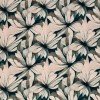 Digital Print Bamboo Jersey - Ikat Flower Green