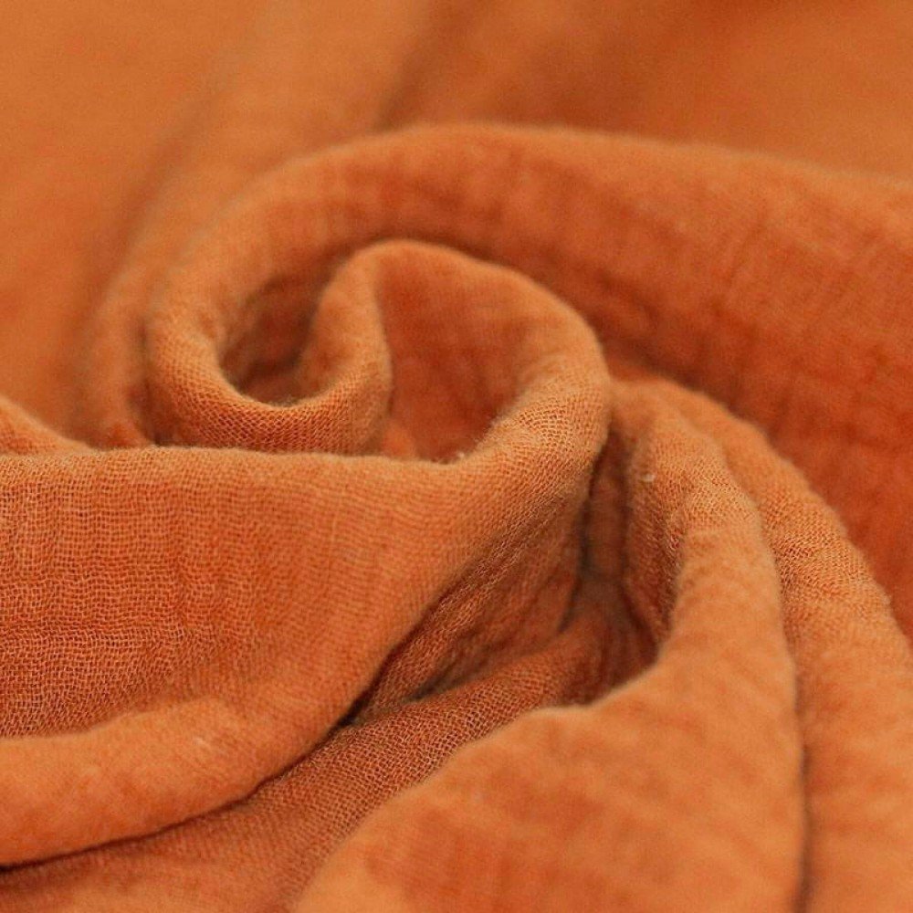 Baby Musselin Stof Dusty Orange