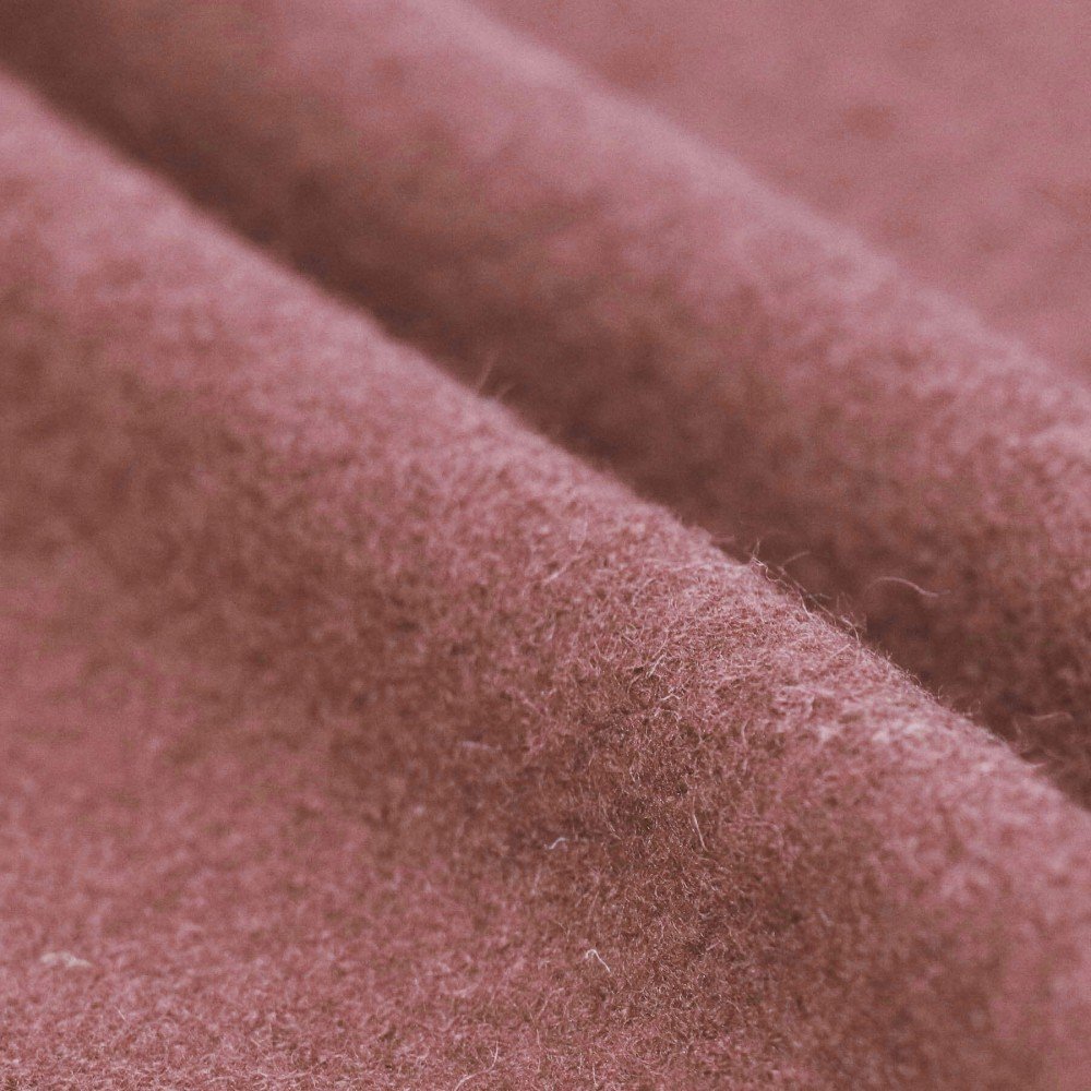 Fulled Loden Wool Fabric Clay Pink