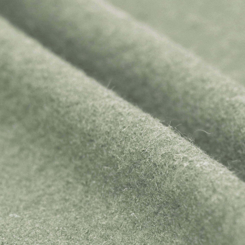 Fulled Loden Wool Fabric Dusty Green