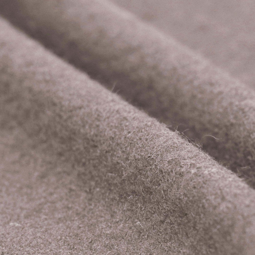 Fulled Loden Wool Fabric Taupe Fulled Loden Wool Fabric Taupe - (Boiled Wool Fabric)