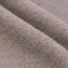 Fulled Loden Wool Fabric Taupe