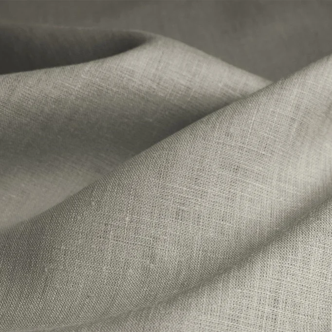 Tessuto Lino Cachi Grigio - (Tessuti Di Lino)