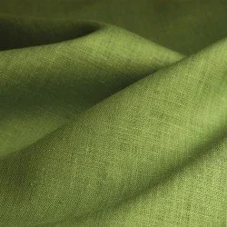 Linen Fabric Moss Green