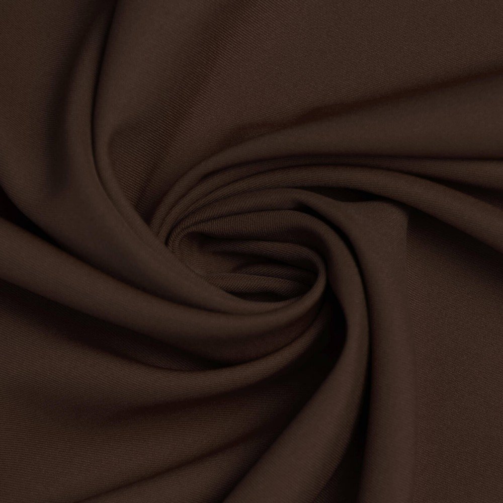 Tissu Gabardine Stretch (Toucher Bambou) Brun