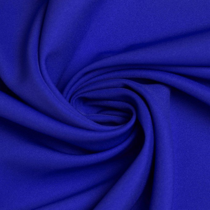 Tissu Gabardine Stretch (Toucher Bambou) Cobalt - (Tissu Gabardine)