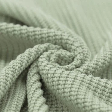 Big Knit Stof Dusty Groen - (Decoratiestoffen)