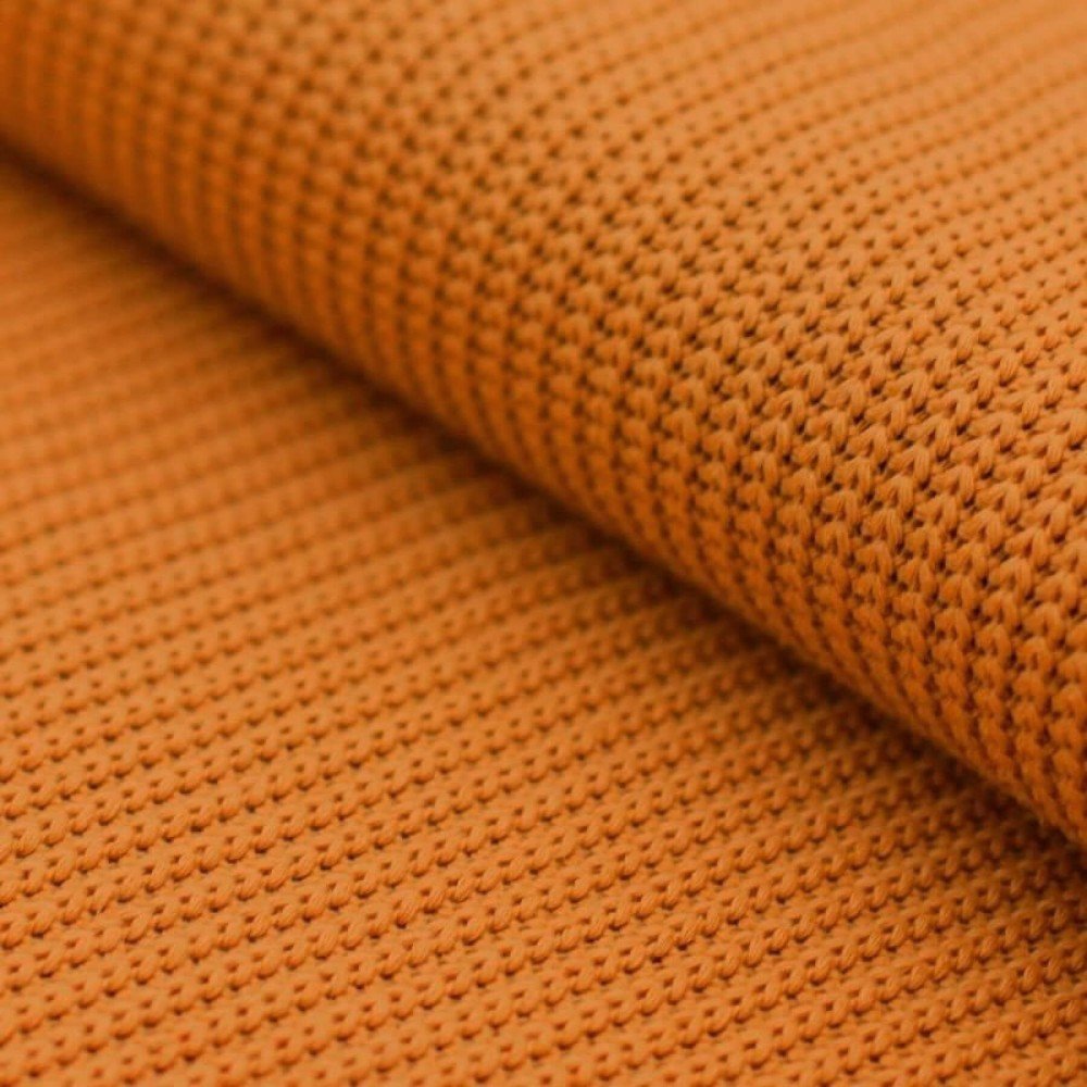 Big Knit Fabric Dusty Orange