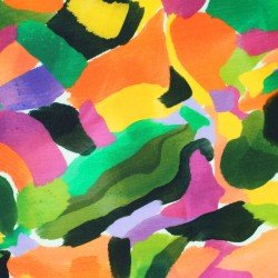 Digital Print Bamboo Jersey - Wavy Marble Orange Violet