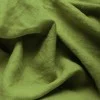 Fine Linen Fabric (Stone Washed) Moss Green