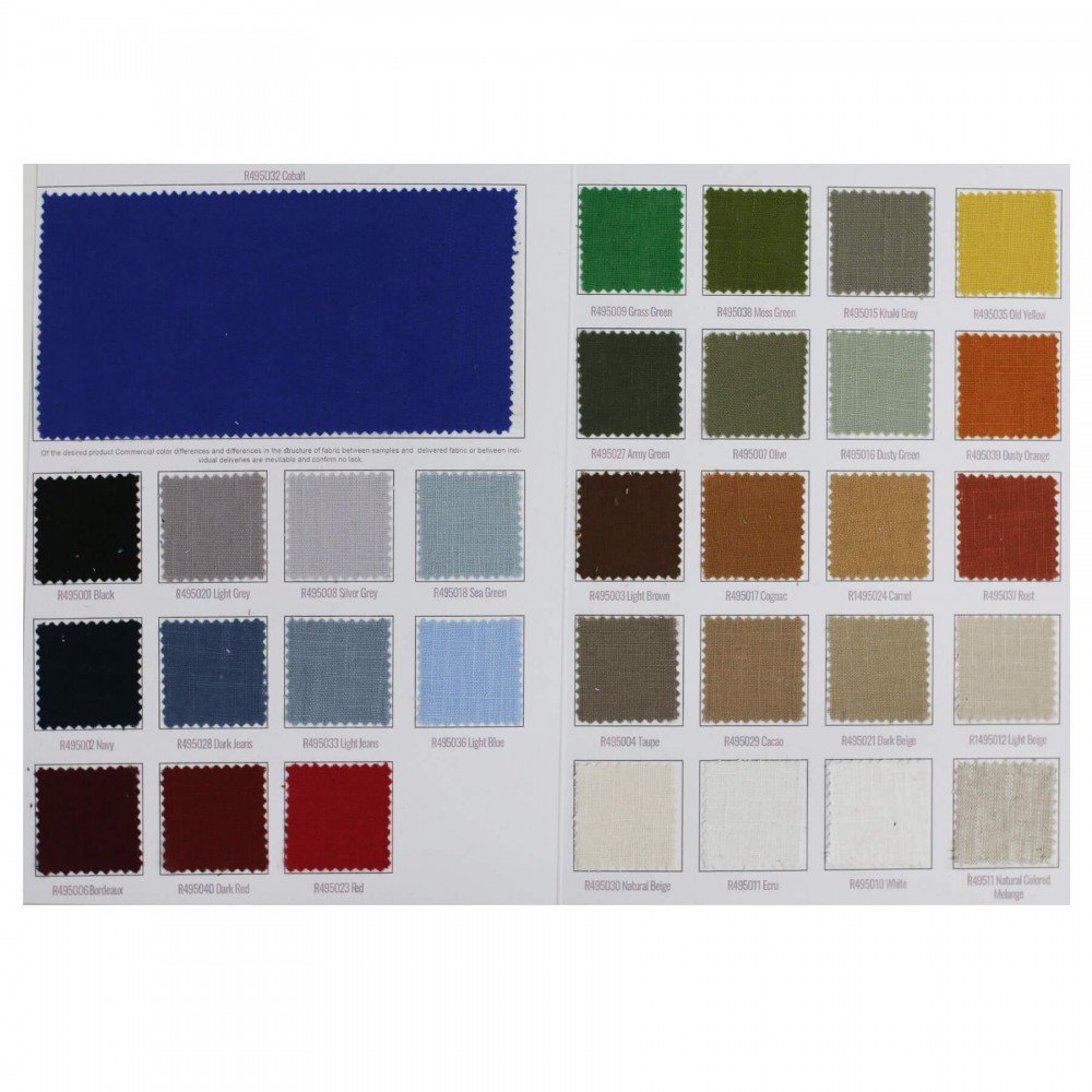 Tessuto Lino (Enzymwashed) Carta Di Colore Tessuto Lino Carta Di Colore - (Tessuti Di Lino)
