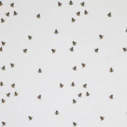 Dzianina Prążkowana Cienki Prążek - Pszczoły Miodne