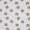 Rib Knit Jersey Fabric - Sketch Bears Ecru - (Jersey Fabrics)