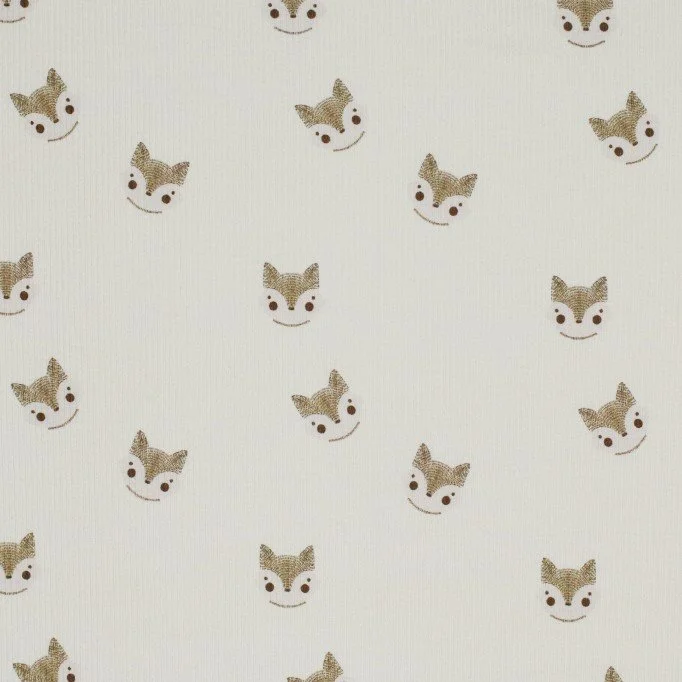 Tessuto Jersey Di Cotone Costine - Schizzi Volpi Beige Tessuto Jersey Di Cotone Costine - Schizzi Volpi Beige - (Jersey Tessuti)