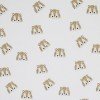 Rib Knit Jersey Fabric - Sketch Lions Ecru