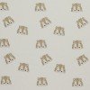 Rib Knit Jersey Fabric - Sketch Lions Beige